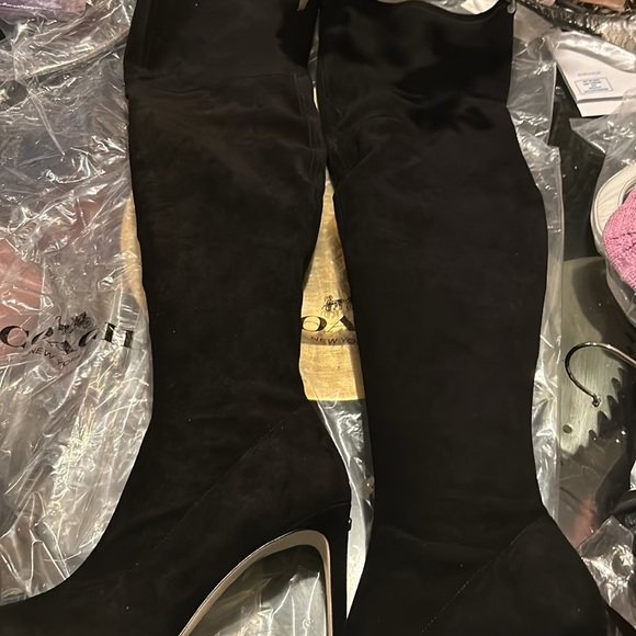 Coach Shea Thigh High Suede Boots Size 9.5 - Picture 5 of 5